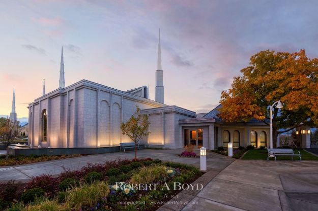 Picture of Boise Temple Entrance