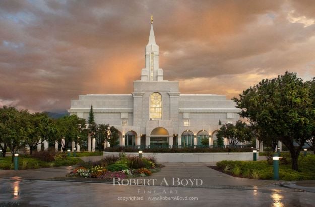 Picture of Bountiful Temple Clearing Storm