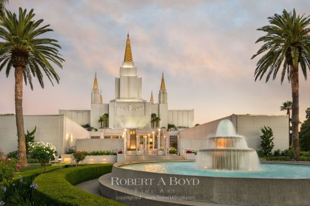 Picture of Oakland Temple Fountain of Living Waters