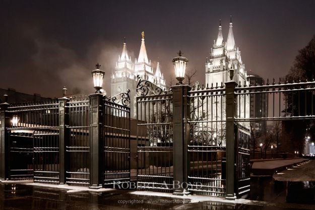 Picture of Salt Lake Temple Strait is the Gate