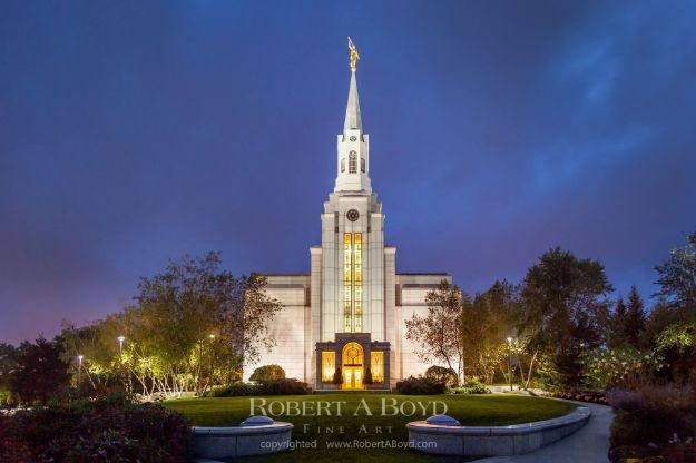 Picture of Boston Temple Glow