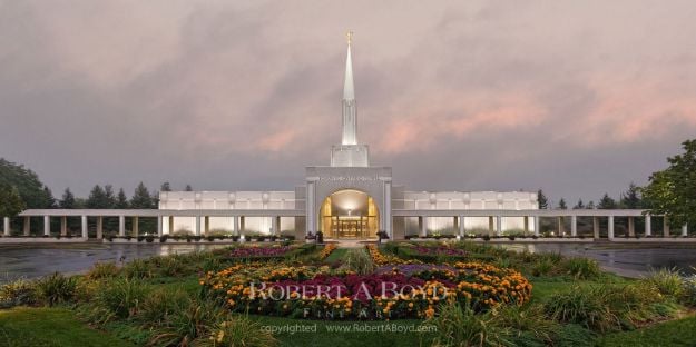 Picture of Toronto Temple Clearing Storm