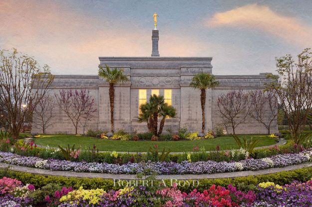 Fresno California Temple Spring Morning