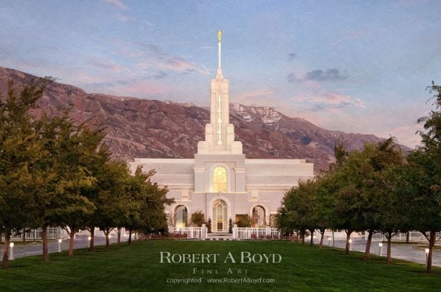 Picture of Mt Timpanogos Temple Holy Places