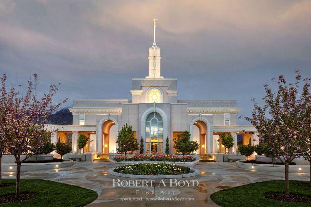 Picture of Mt Timpanogos Temple Eventide