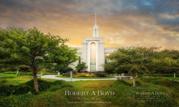 Picture of Mt Timpanogos Temple Summer's Glow