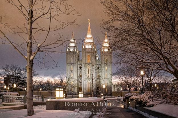 Picture of Salt Lake Temple Sanctuary