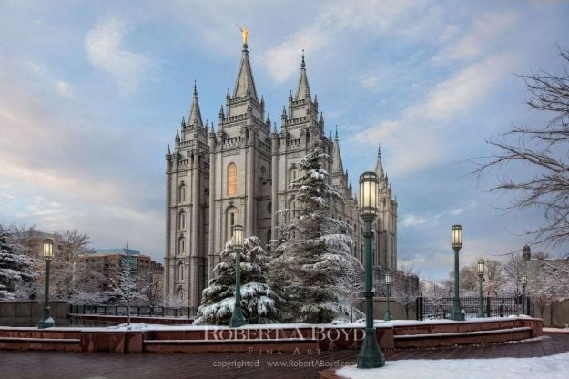Picture of Salt Lake Temple Winter's Promise