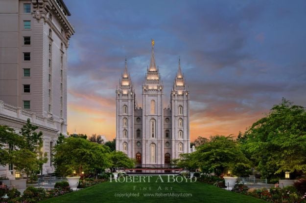 Picture of Salt Lake Temple Amazing Grace