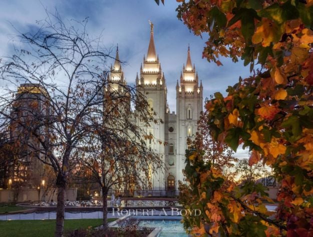 Picture of Salt Lake Temple Autumn Harvest