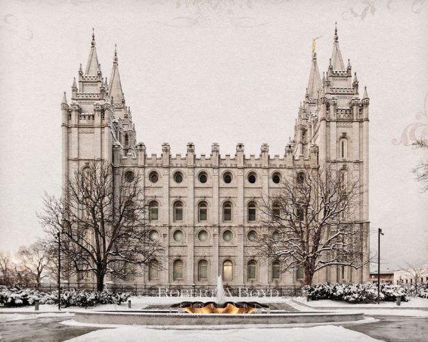 Picture of Salt Lake Temple Fountain