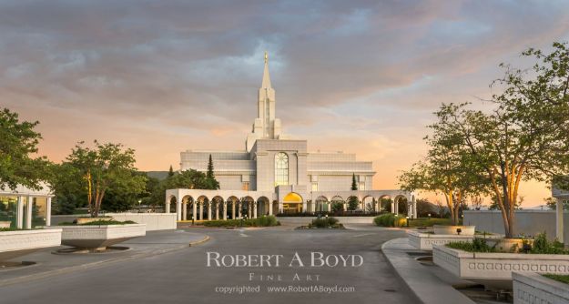 Picture of Bountiful Temple Warm Sunset