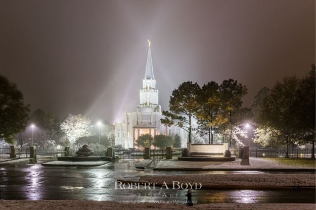 Picture of Houston Temple Radiant Beams