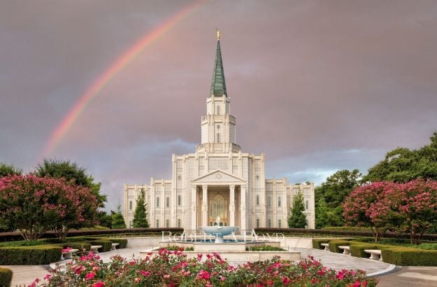 Picture of Houston Temple Rainbow