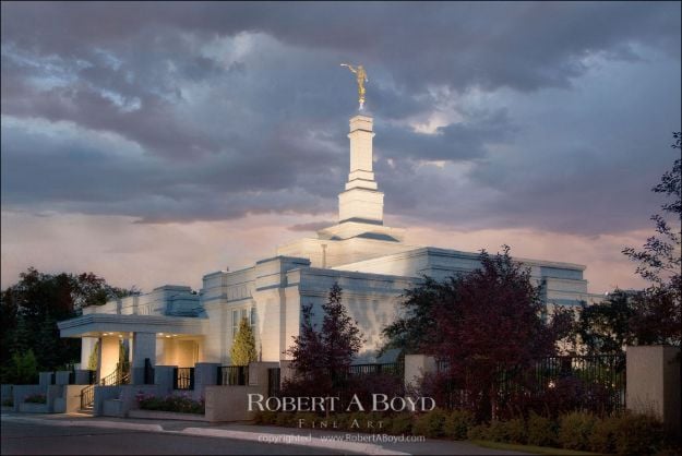 Picture of Edmonton Alberta Temple Covenant Path