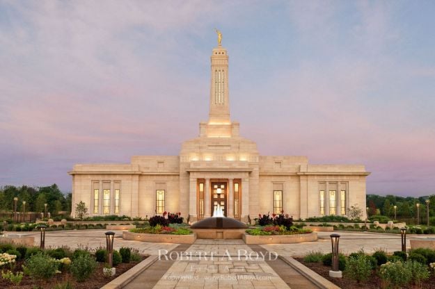 Picture of Indianapolis Indiana Temple Eventide