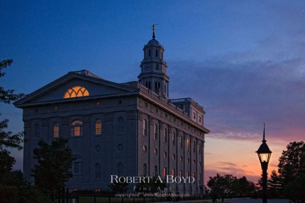 Picture of Nauvoo Temple Sunset View