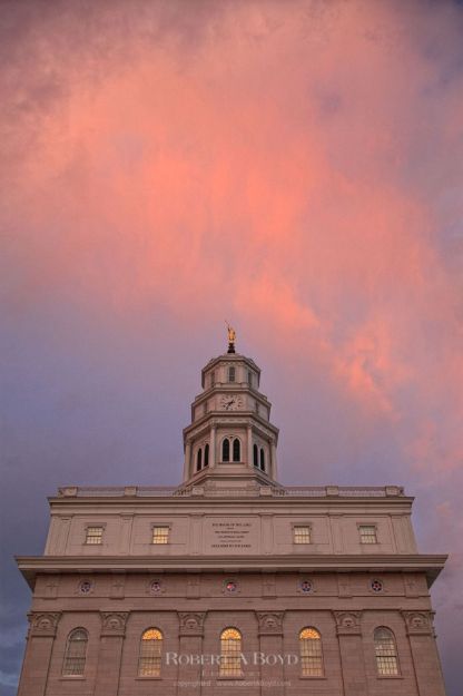 Picture of Nauvoo Temple Evening Glow