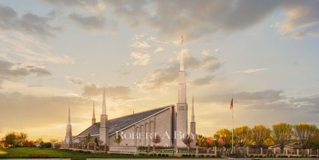 Picture of Boise Temple Fall Sunset