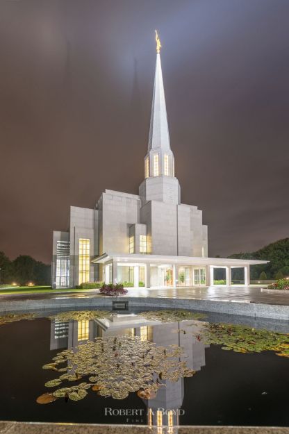 Picture of Preston Temple Pond Reflection