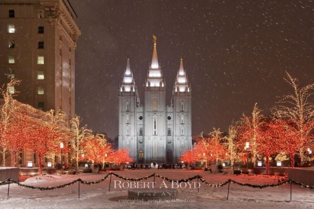 Picture of Salt Lake Christmas Snowstorm