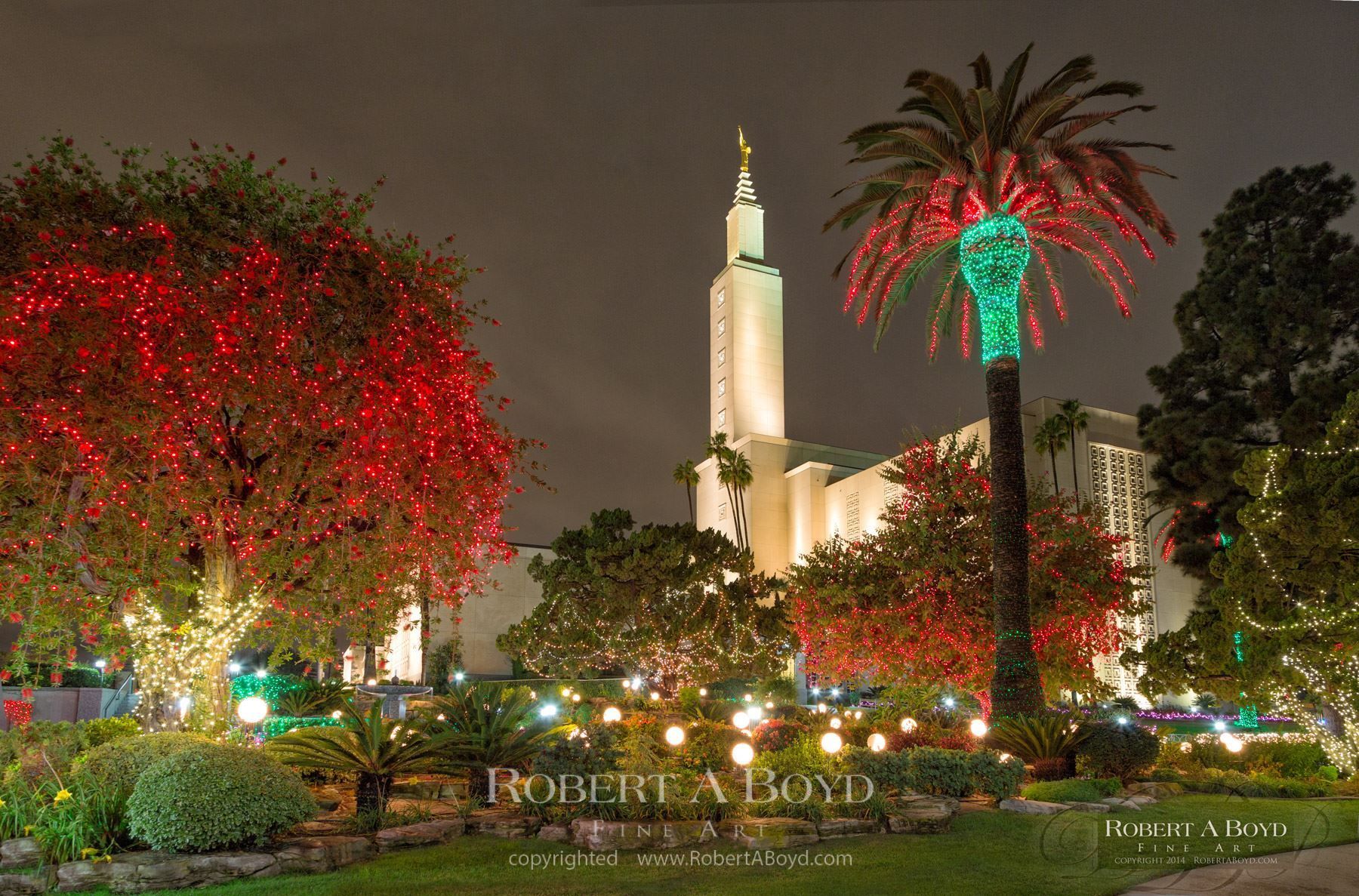 Los Angeles Christmas 02. Robert A. Boyd Fine Art and LDS Temples