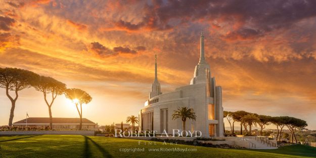 Picture of Rome Temple Sunrise Panoramic