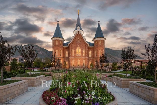 Picture of Provo City Center Temple Clearing Storm