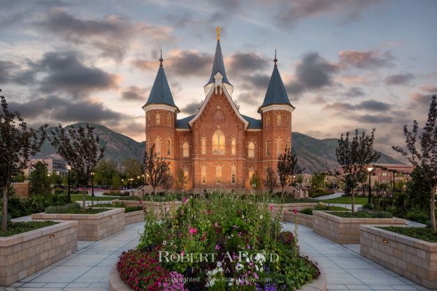 Picture of Provo City Center Temple Clearing Storm