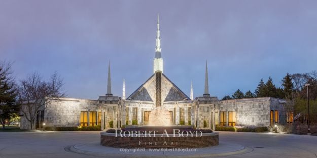 Picture of Chicago Temple Calm Evening