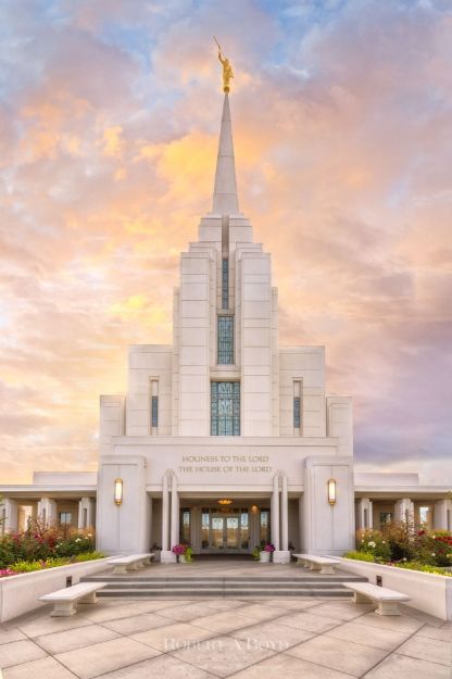 Picture of Rexburg Temple Dawn Breaks