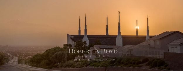 Picture of Las Vegas Temple Sunset Panoramic