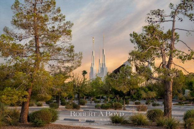 Picture of Las Vegas Temple Summer Evening