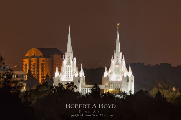 Picture of San Diego Temple Night View