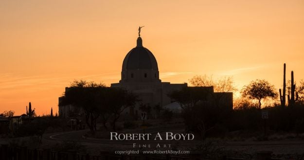 Picture of Tucson Temple Sunset Glow