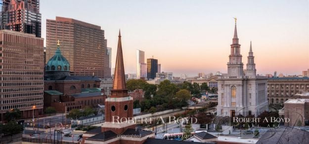 Picture of Philadephia Temple Cityscape