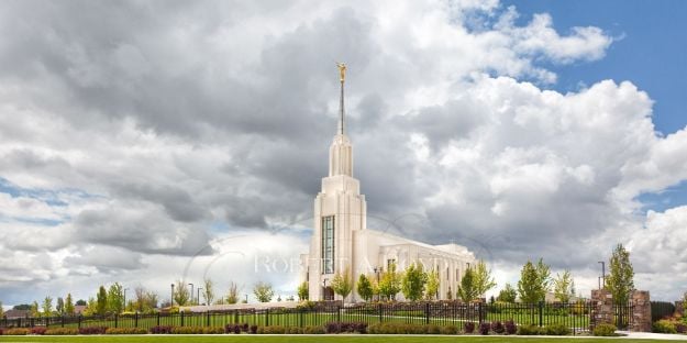 Picture of Twin Falls Temple Panoramic
