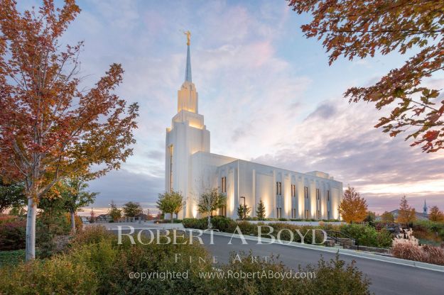Picture of Twin Falls Temple Autumn