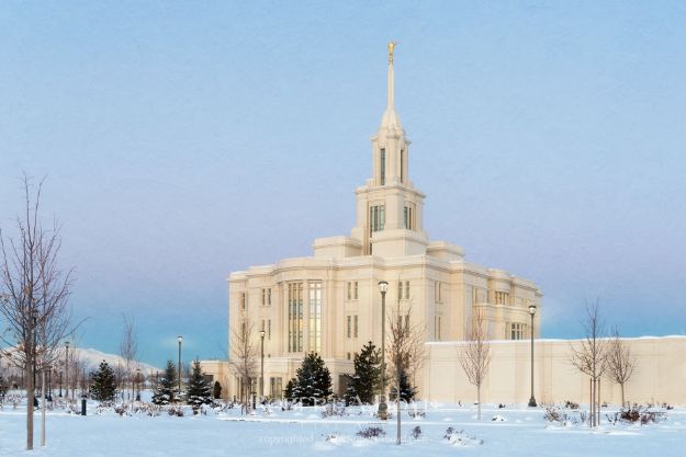 Picture of Payson Temple Winterscape