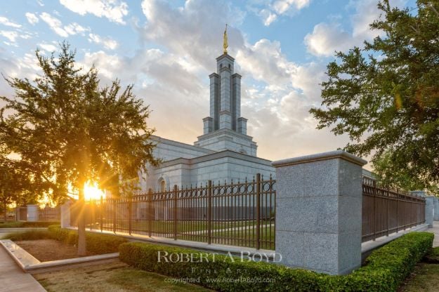 Picture of Lubbock Texas Temple Sunset