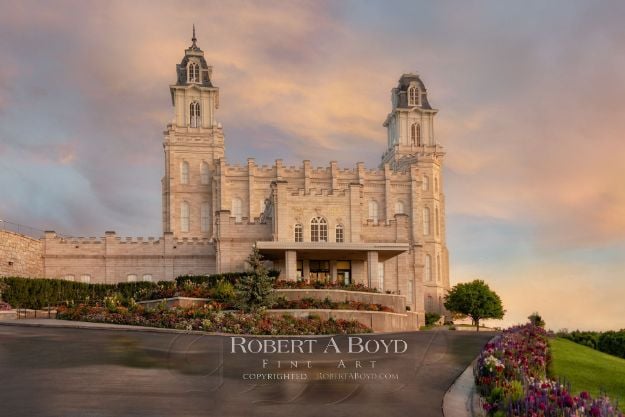 Picture of Manti Temple Covenant Path