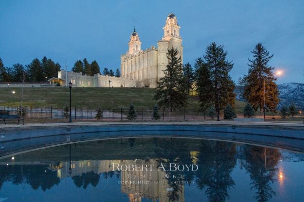 Picture of Manti Temple Reflections