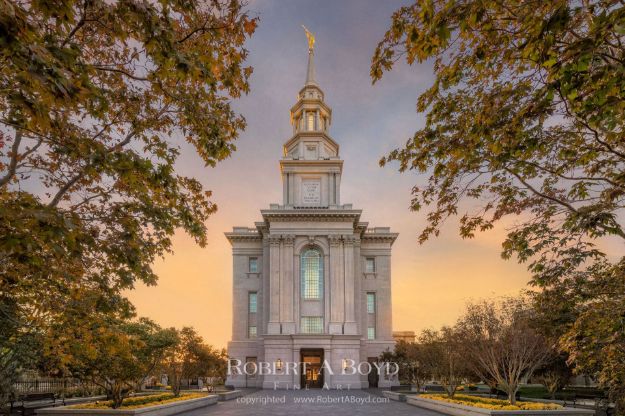 Picture of Philadelphia Temple Sunset Path