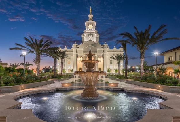 Tijuana Temple Fountain