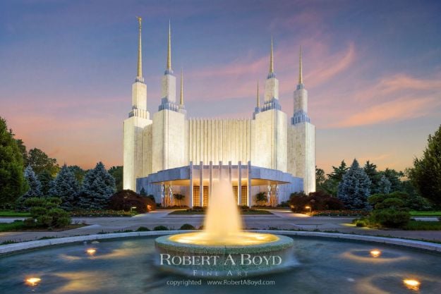 Picture of Washington DC Temple Flowing Waters