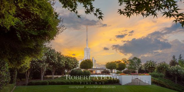 Picture of Atlanta Temple  Summer Sunset