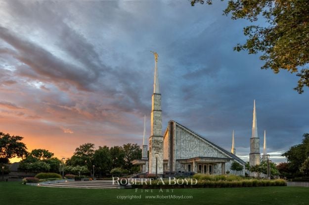 Picture of Dallas Texas Temple Eventide