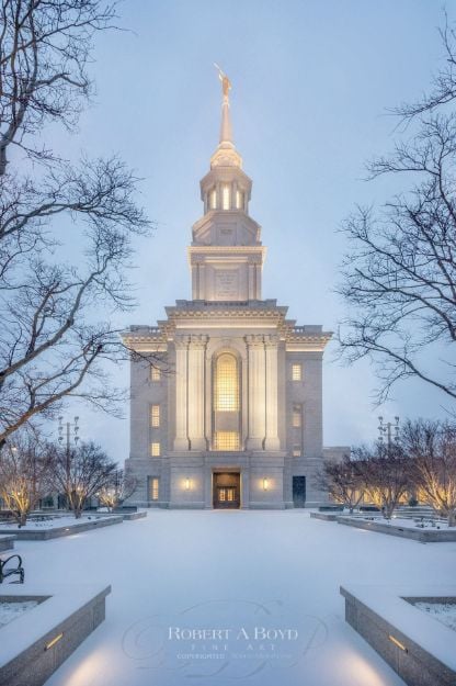 Picture of Philadelphia Temple Winter's Glow