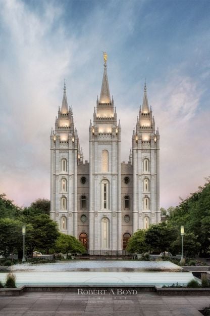 Picture of Salt Lake Temple - Temple Lights