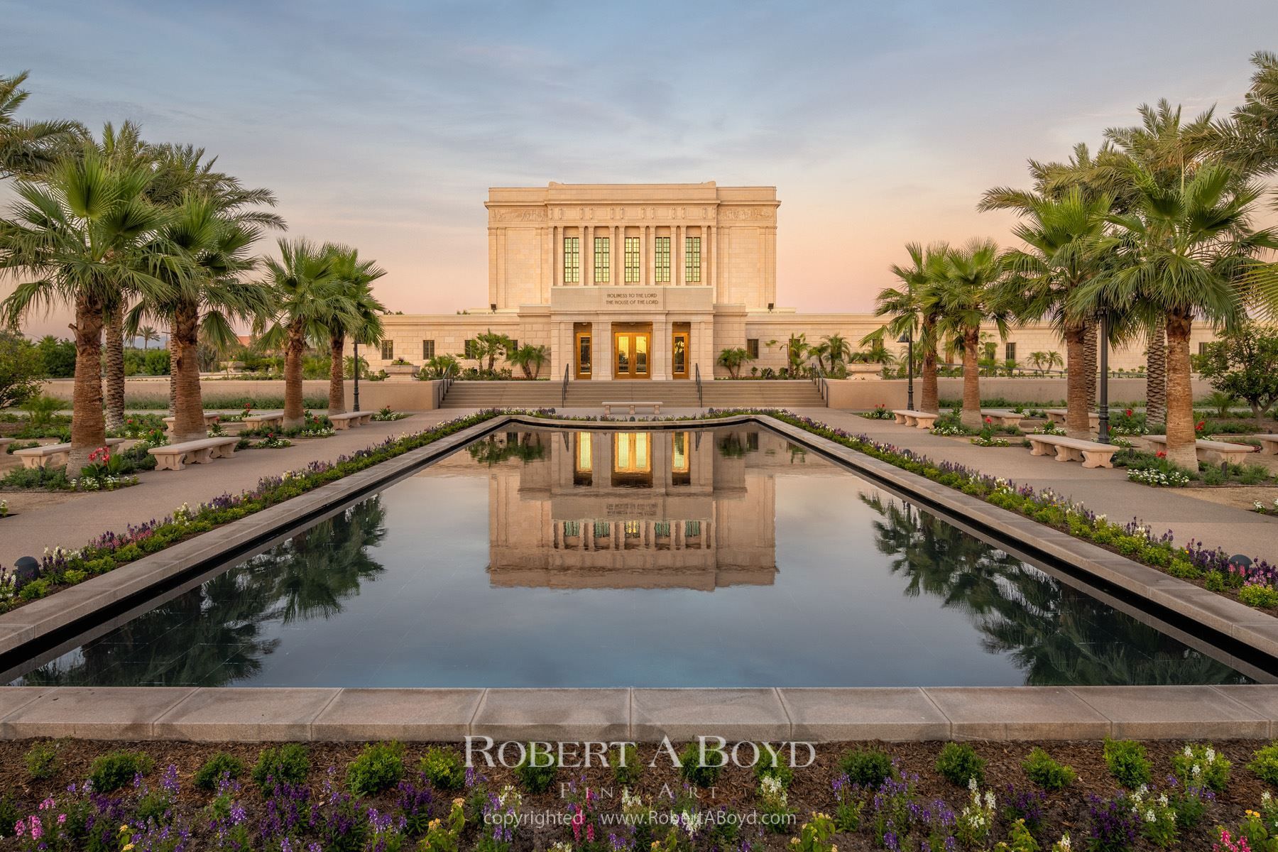 Mesa Arizona Temple Renewal. Robert A. Boyd Fine Art and LDS Temples